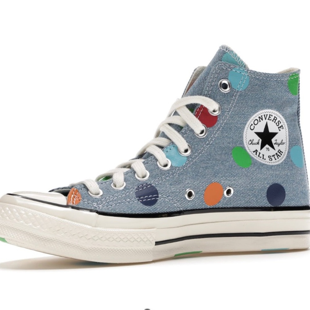 Converse Chuck Taylor All-Star 70 Hi Golf Wang Denim Polka Dots